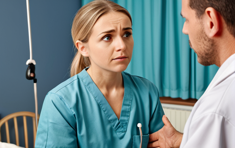 **Occupational therapist attentively listening to a patient, creating a trusting relationship. Warm, empathetic atmosphere.**