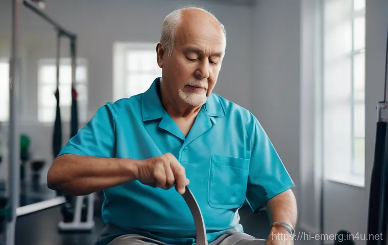 작업치료사의 병원 업무 사례 - A brightly lit and cheerful occupational therapy room, designed for children. A young child, approxi...