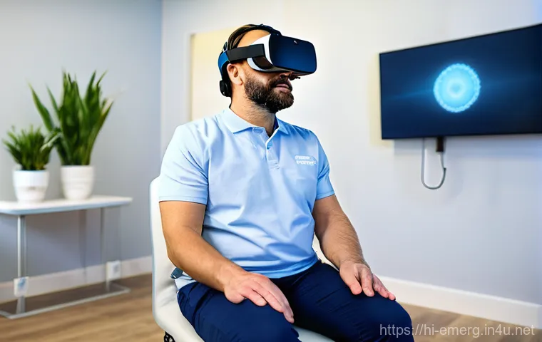 작업치료사의 임상 연구 주제 - **Prompt: Engaging VR Rehabilitation for Stroke Patient**
    "A middle-aged man, a stroke patient, ...