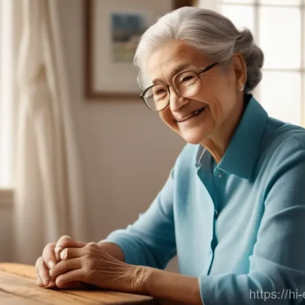 작업치료사의 치료 기술 성공 사례 연구 - **Prompt:** An elderly individual, around 70-80 years old, with a kind and determined expression, is...