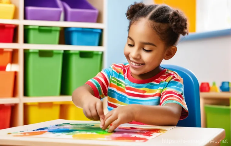 작업치료사의 치료 기술 성공 사례 연구 - **Prompt:** A young person, approximately 10-12 years old, is enthusiastically engaged in a therapy ...