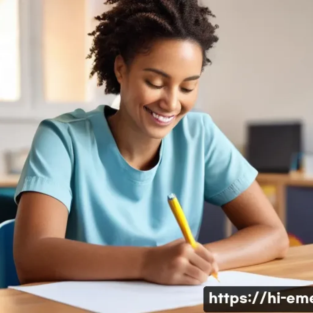 작업치료사와 신경 재활 치료 - **Prompt:** "A brightly lit, modern occupational therapy room. A young adult, around 25-30 years old...