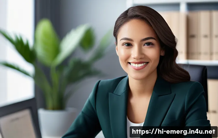 작업치료사 인터뷰 준비 방법 - **A confident professional at a traditional interview:** A highly detailed, realistic photograph of ...