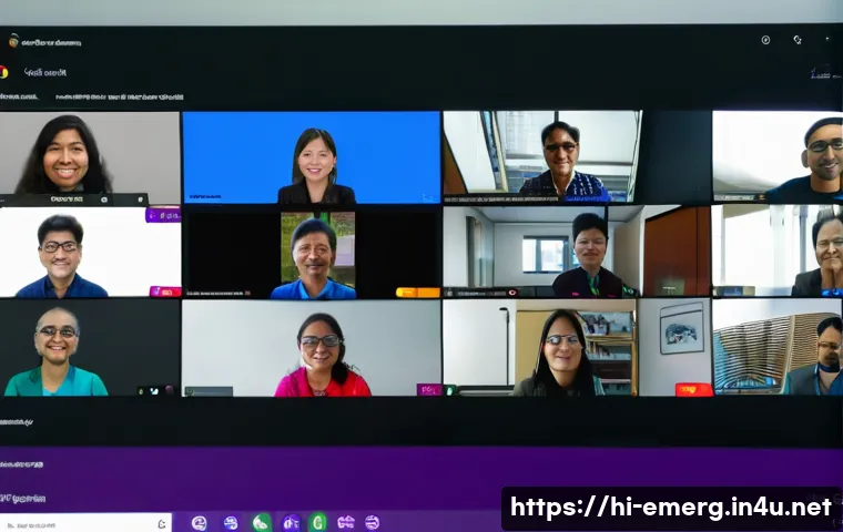 작업치료사의 글로벌 네트워크 형성 사례 - A diverse group of occupational therapists from India, Japan, and South Korea participating in a vir...