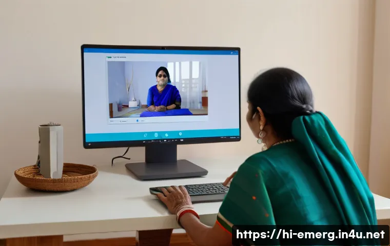 작업치료사와 관련된 정책 변화 - A professional occupational therapist conducting a telehealth session with a patient from a rural In...