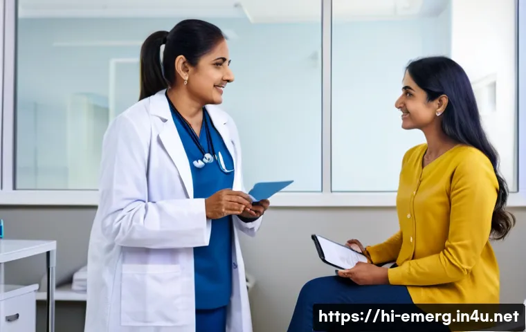 작업치료사와 관련된 법률 정보 - A professional occupational therapist in a modern clinic setting, wearing neat business casual attir...